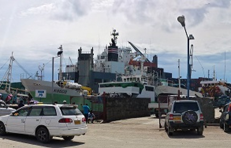 240513 Panoramic photo of Honiara wharf